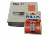 Pack de 12 blister de Pilas alcalinas Philips AAA X 2 unidades